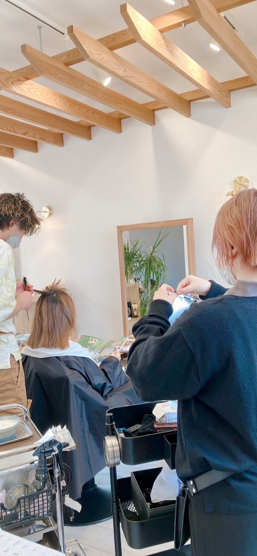 【藤井寺駅】≪未経験・通信生・新卒生歓迎≫≪社会保険完備≫≪完全週休2日制≫≪土日休みや大型連休の相談OK≫≪20時までに退勤可能≫≪最短2年デビュー≫幅広い客層のお客様が来店されるサロン！お客様一人ひとりに合わせたデザインのご提案をしています！「Sunny tree（サニーツリー）」からアシスタント（美容師）の求人☆★