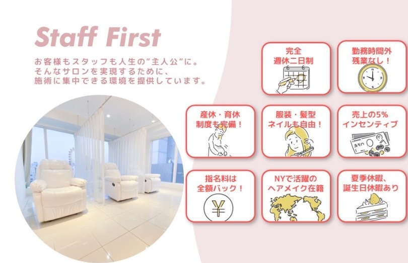 【福山駅】アイブロウ専門店、店舗数NO.1◆平均月給34万円・社保完備・有給100％消化◆長く働きやすい待遇を用意しています！最先端の技術が学べるアイブロウ専門店です！基礎からしっかり学べる教育体制が魅力です！「マツパもできるアイブロウサロン 福山店（マツパモデキルアイブロウサロンフクヤマテン）」からアイブロウリストの求人☆☆