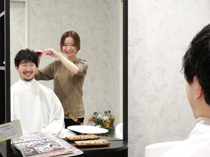 【なんば】≪月給25万円～≫≪社会保険完備≫≪半個室≫≪メンズ専門美容室≫スタッフは全員女性！女性目線でスタイル提案、刈上げからカラー、パーマまで幅広いデザインで人気のサロンです。「Noah（ノア）」からスタイリスト（美容師）の求人☆☆