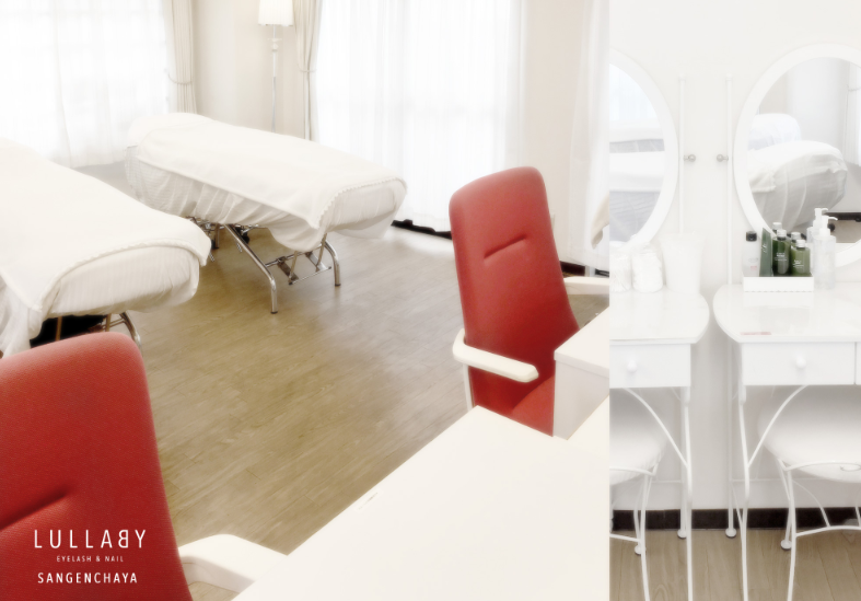 【三軒茶屋】《社会保険完備》《月8日休み》《産休育休制度あり》福利厚生も充実しているので安心して働けます◎アイラッシュと併設しているトータルビューティーサロン“LULLABY 三軒茶屋店（ララバイサンゲンジャヤテン）”からネイリスト（ネイル）の求人★☆★