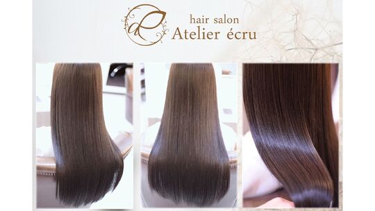 【阪急岡本】≪完全週休2日制・実働8時間・月給20万円スタート≫髪質改善が人気な落ち着いた雰囲気のお店！レッスンは営業時間中のみなど、働きやすい環境をたくさん用意しています。「Atelier ecru（アトリエエクリュ）」からアシスタント（美容師）の求人☆☆